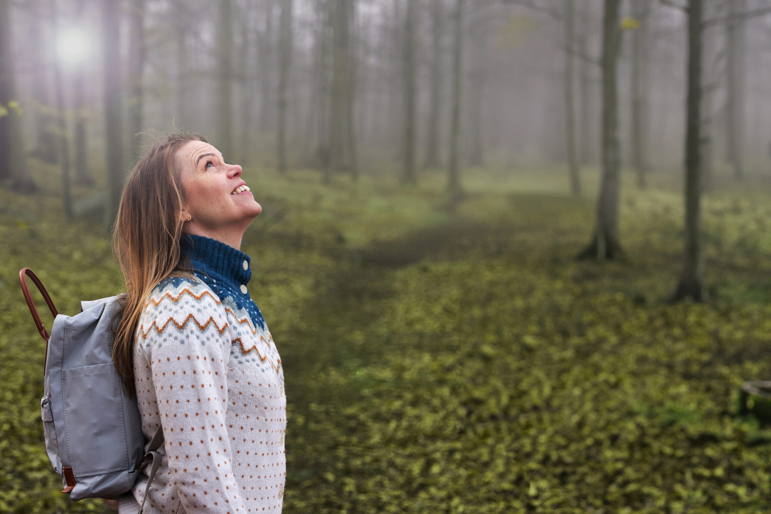 Naturum Getterön tjej i skogen